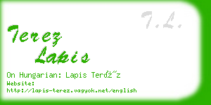 terez lapis business card